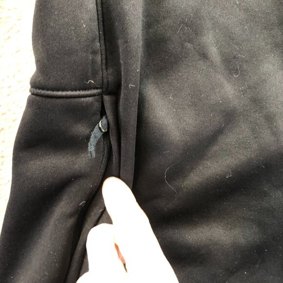 The North Face Mens Athletic Jacket Large Black Full-Zip Fleece Activewear Mock - Picture 10 of 15